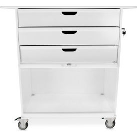 TrippNT Extra Wide Core Cart w/ White Drawers 35-7/8