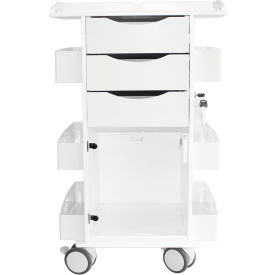 TrippNT Core DX Compartment Cart White Hinged Door & Railtop 22-7/8