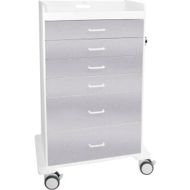 TrippNT™ Locking 6 Drawer Procedure Cart Silver Metallic 31