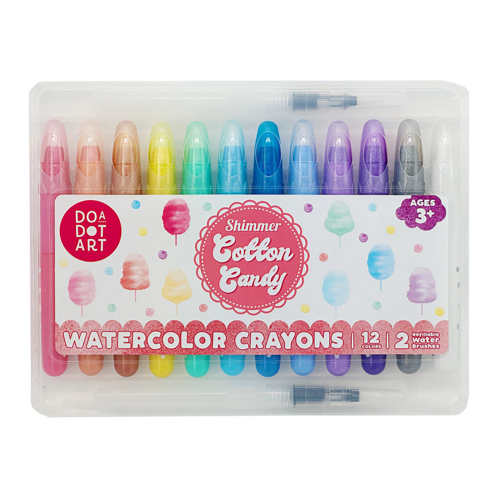 Do-A-Dot Art! Watercolor Crayons, Cotton Candy Shimmer, Pack Of 12 MPN:DAD402