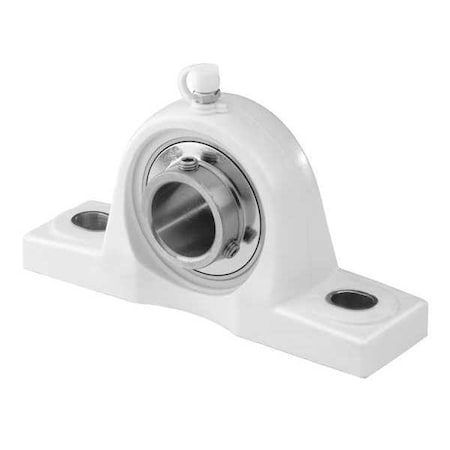 Pillow Block Bearing, Pressed Steel Housing Material, Set Screw, Ball, 1.1875 in Dia, Stainless Steel Insert Material MPN:2101101254
