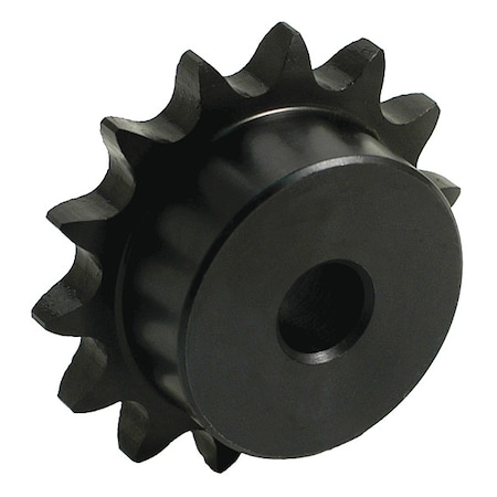 Roller Chain Sprocket, Stock Plain Bore, 25 Chain Size, 16 # of Teeth MPN:25B16H X 1/4 MPB