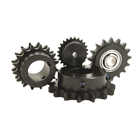 Roller Chain Sprocket, Stock Plain Bore, 80 Chain Size, 48 # of Teeth MPN:80A48 X 1