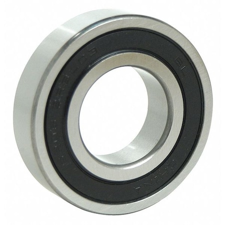 Deep Groove Radial Ball Bearing, 1621 Industry Number, Double Sealed Closure, 1/2 in Bore Dia, Stainless Steel MPN:SS3843 2RS FM222
