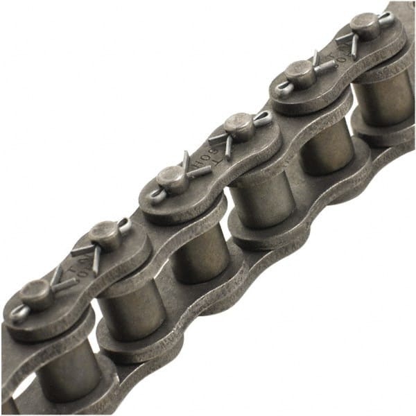 Roller Chain: Cottered, 1 in Pitch, 80C Trade, 100 ft Long, 1 Strand MPN:80-1C 100FT Roller Chain: Cottered, 1 in Pitch, 80C Trade, 100 ft Long, 1 Strand MPN:80-1C 100FT