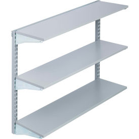 Triton Products Storability Mount Shelving Unit 3 Epoxy Coated Steel Shelves 33