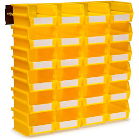 Triton Products LocBin Wall Storage w/ 24 Bins & 24 Rails 5-3/8