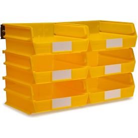 Triton Products LocBin Wall Storage w/ 6 Bins & 6 Rails 10-7/8
