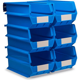 Triton Products LocBin Wall Storage w/ 6 Bins & 6 Rails 14-3/4