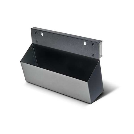 12 In. L x 3.5 In. W x 5 In. H Black Powder Coated Steel Magnetic Tool Box MPN:KTI-72460