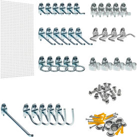Triton Products Polypropylene Pegboard Kit w/ 36 DuraHooks 24
