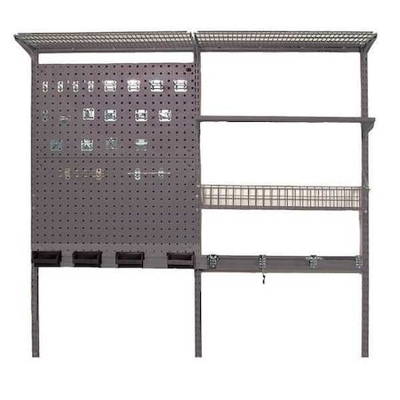 66 In. W x 63 In. H Modular Double LocBoard Storage System MPN:1740