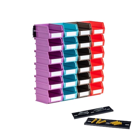 Wall Storage Unit W/ (24) 5-3/8