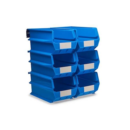 Polypropylene Wall Storage Unit, 14-3/4 in D x 7 in. H x 8.25 in. W, Blue MPN:3-240BWS