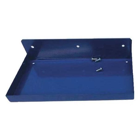 12 In. W x 6 In. D Blue Epoxy Coated Steel Shelf for 1/8 In. and 1/4 In. Pegboard MPN:126