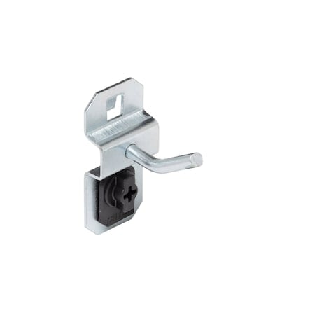 1/2 In. Single Rod 30 Degree Bend Steel Pegboard Hook for LocBoard, PK5 MPN:51013