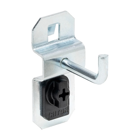 1 In. Single Rod 90 Degree Bend Steel Pegboard Hook for LocBoard, PK5 MPN:51119