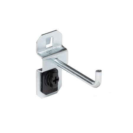 2 In. Single Rod 90 Degree Bend Steel Pegboard Hook for LocBoard, PK5 MPN:51219