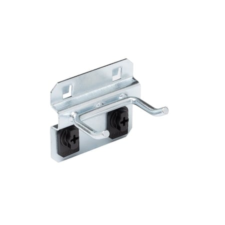 1 In. Double Rod 30 Degree Bend Steel Pegboard Hook for LocBoard, PK5 MPN:52113