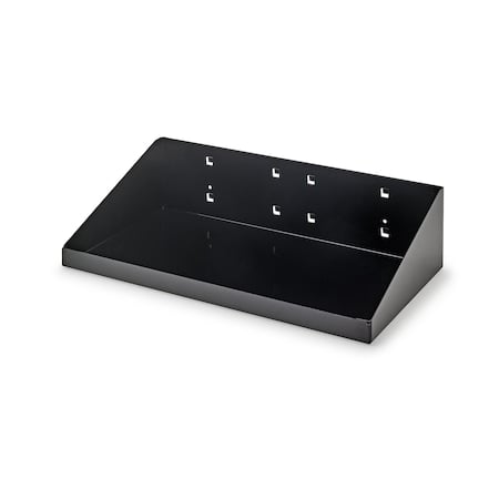 12 In. W x 6 In. D Black Epoxy Coated Steel Shelf for LocBoard MPN:56126-BLK