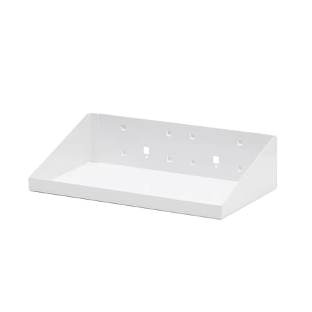 12 In. W x 6 In. D White Epoxy Coated Steel Shelf for LocBoard MPN:56126-WHT