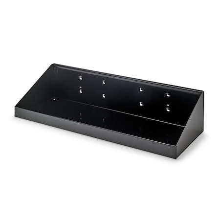 18 In. W x 6-1/2 In. D Black Epoxy Coated Steel Shelf for LocBoard MPN:56186-BLK