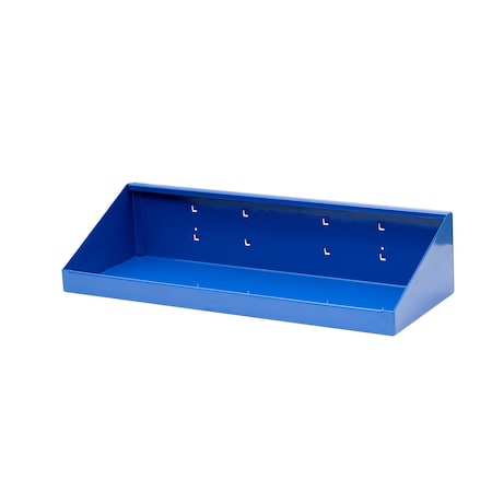 18 In. W x 6-1/2 In. D Blue Epoxy Coated Steel Shelf for LocBoard MPN:56186-BLU