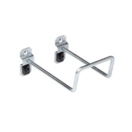 5 In. 80 Degree Bend Steel Double Closed End Loop Pegboard Hook for LocBoard, PK5 MPN:56528