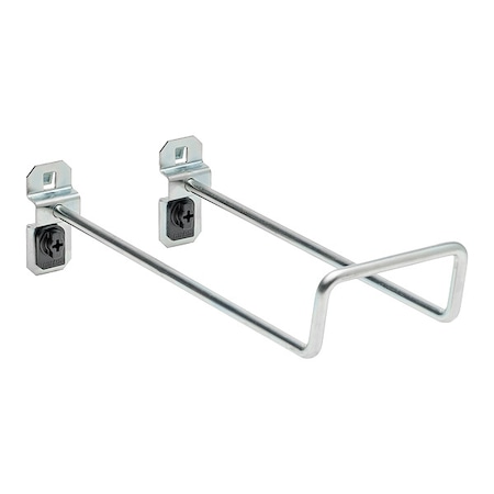 8 In. 80 Degree Bend Steel Double Closed End Loop Pegboard Hook for LocBoard, PK5 MPN:56828