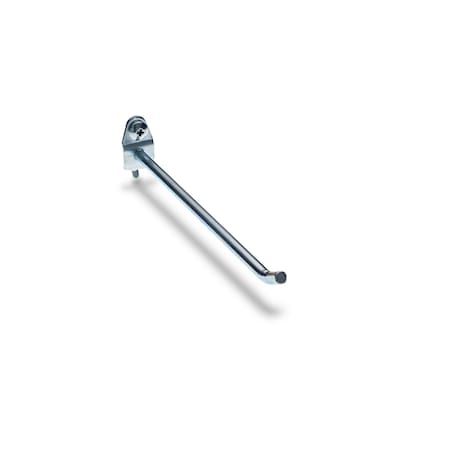 6 In. Single Rod 30 Degree Bend Steel Pegboard Hook for 1/8 In. and 1/4 In. Pegboard, PK3 MPN:613