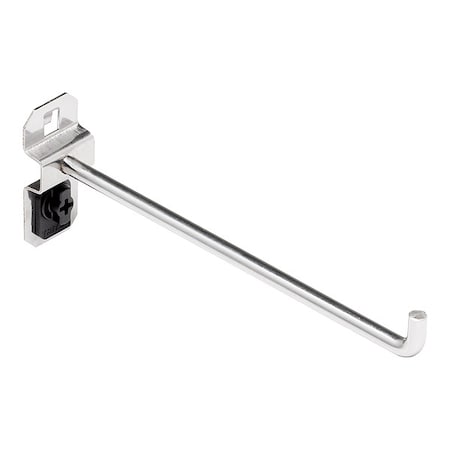 6 In. Single Rod 90 Degree Bend Stainless Steel Pegboard Hook for Stainless Steel LocBoard, PK3 MPN:61629