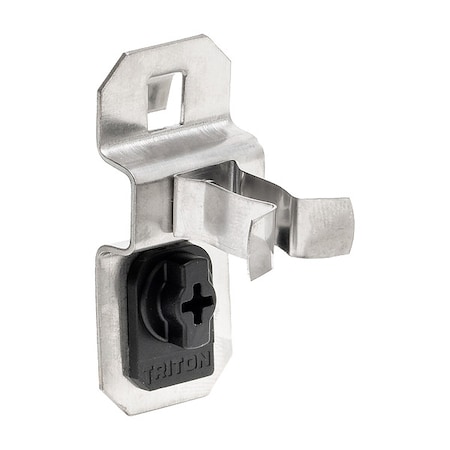 1/4 In. to 1/2 In. Hold Range Stainless Steel Extended Spring Clip for Stainless Steel LocBoard, PK3 MPN:63105