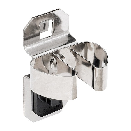 1/4 In. to 1/2 In. Hold Range Stainless Steel Standard Spring Clip for Stainless Steel LocBoard, PK3 MPN:63205