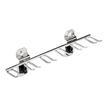 8-1/8 In. W Stainless Steel Multi-Prong Tool Holder for Stainless Steel LocBoard MPN:66660