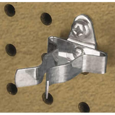 3/4 In. to 1-1/4 In. Hold Range Steel Ext Spring Clips for 1/8 In. and 1/4 In. Pegboard, PK10 MPN:73107