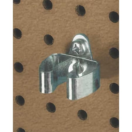 1/2 In. to 1 In. Hold Range Steel Standard Spring Clip for 1/8 In. and 1/4 In. Pegboard, PK10 MPN:73210