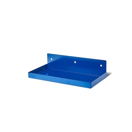 12 In. W x 6 In. D Blue Epoxy Coated Steel Shelf for 1/8 In. and 1/4 In. Pegboard MPN:76126