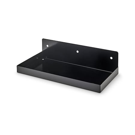 12 In. W x 6 In. D Black Epoxy Coated Steel Shelf for 1/8 In. and 1/4 In. Pegboard MPN:76126BK