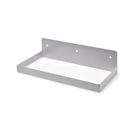 12 In. W x 6 In. D White Epoxy Coated Steel Shelf for 1/8 In. and 1/4 In. Pegboard MPN:76126W