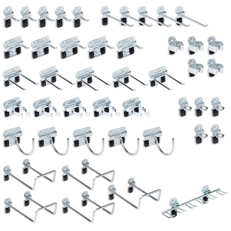 46 Pc. Steel Pegboard Hook Assortment for LocBoard MPN:LH1-KIT