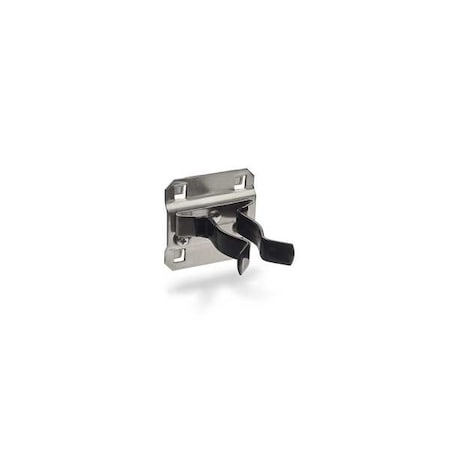 1 In. to 2 In. Hold Range Vinyl-Dipped Stainless Steel Extended Spring Clip for SS LocBoard, PK3 MPN:V63120