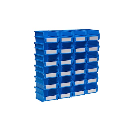 Storage Bin, Plastic, Blue, 3 in H, 4 1/8 in W, 5 3/8 in L MPN:3-210B