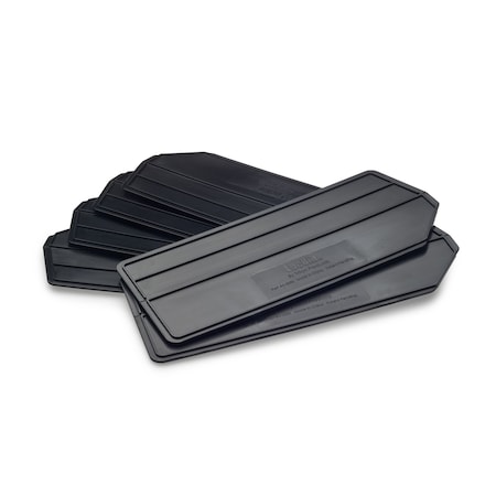 ABS Bin Dividers for 3-235 Bins, Plastic, Black, 6 PK MPN:4-235