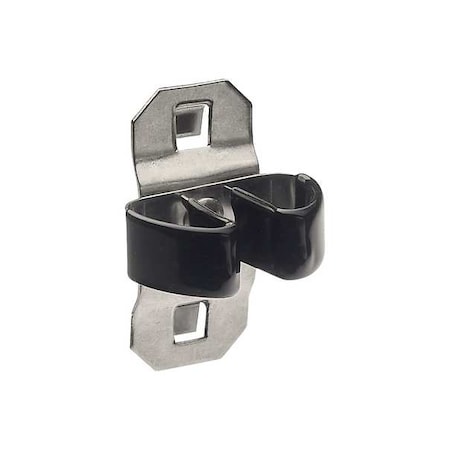 1/4 In. to 1/2 In. Hold Range Vinyl-Dipped Stainless Steel Standard Spring Clip for SS LocBoard, PK3 MPN:V63205