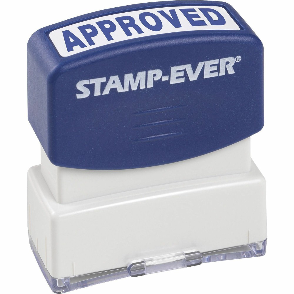 Trodat Pre-inked APPROVED Message Stamp - Message Stamp - APPROVED - 0.56in Impression Width x 1.69in Impression Length - Blue - 1 Each MPN:5941