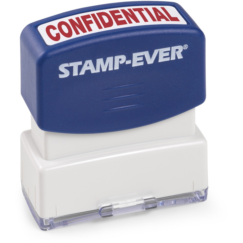 Printy Pre-inked CONFIDENTIAL Message Stamp - Message Stamp - CONFIDENTIAL - Red - 1 Each MPN:5944