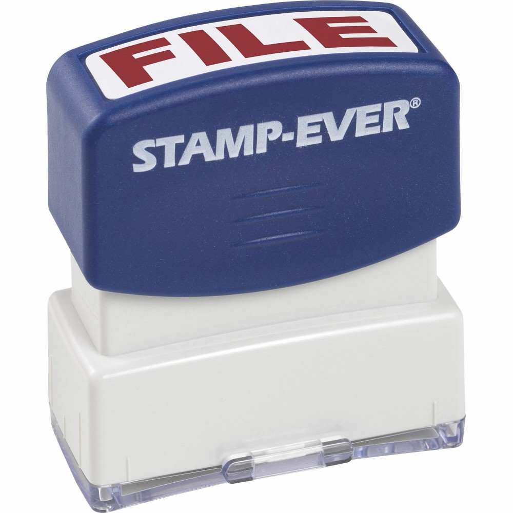 Trodat Pre-inked FILE Message Stamp - Message Stamp - FILE - 0.56in Impression Width x 1.69in Impression Length - Red - 1 Each MPN:5953