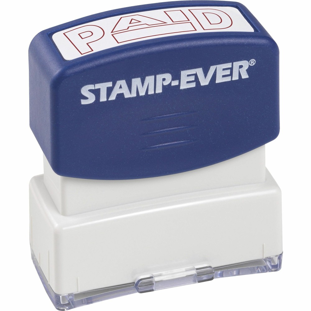 Trodat Pre-inked PAID Message Stamp - Message Stamp - PAID - 0.56in Impression Width x 1.69in Impression Length - Red - 1 Each MPN:5959