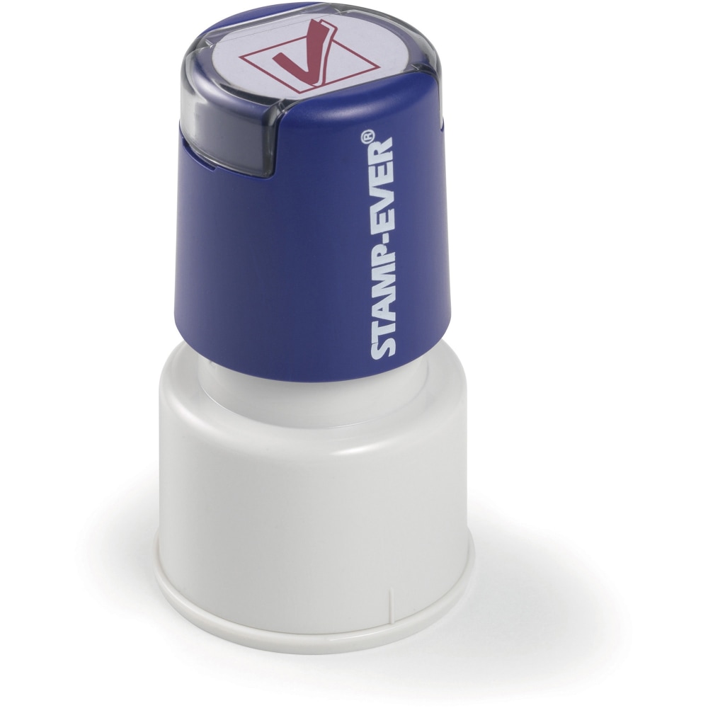 Trodat Pre-inked Check Mark Icon Stamp - Text Stamp - RECEIVED - 0.75in Impression Diameter - 50000 Impression(s) - Red - 1 Each - TAA Compliant MPN:5970