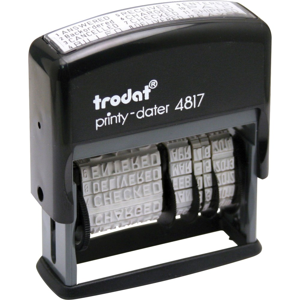 Trodat 12-Message Business Stamp - Message Stamp MPN:E4817